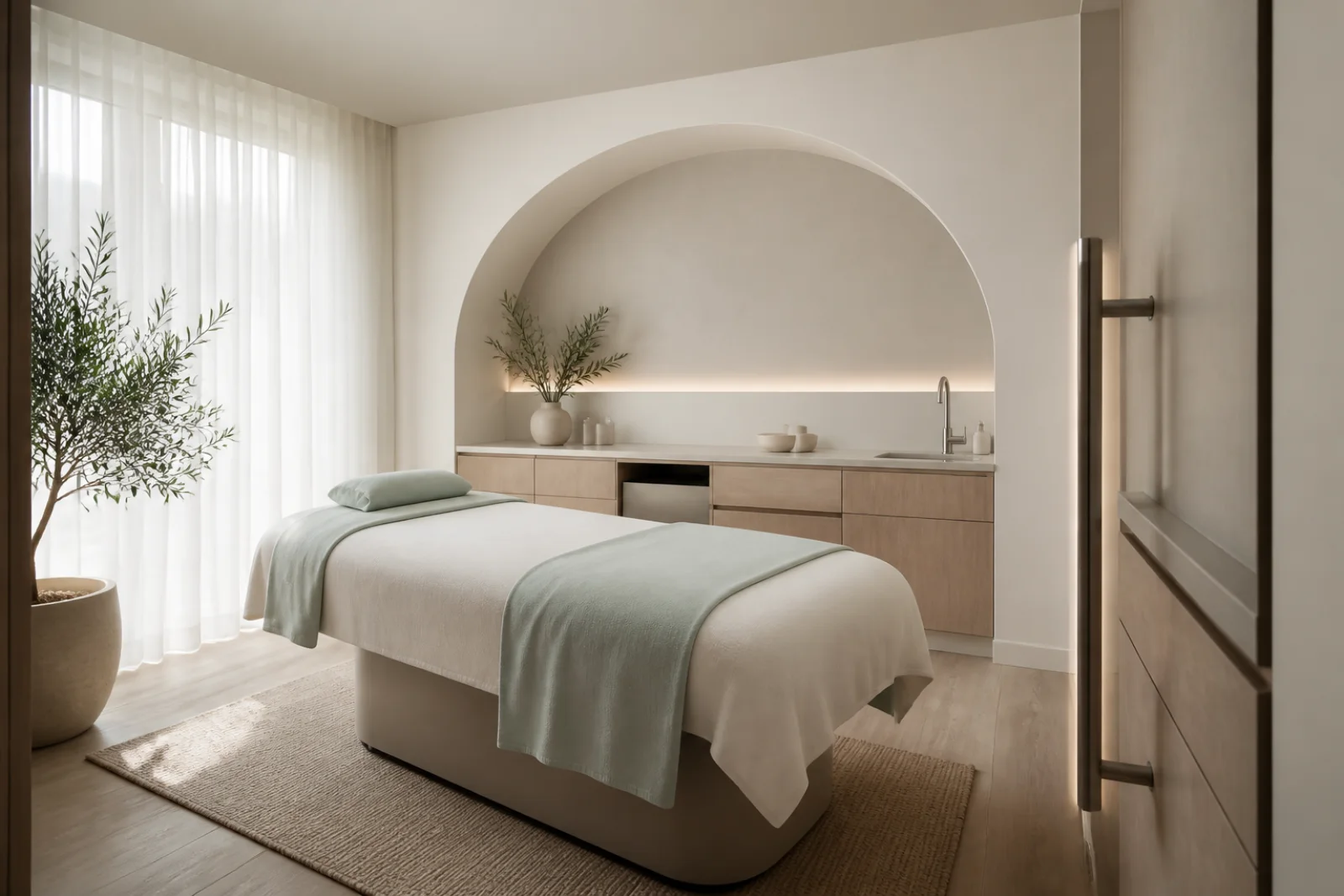 Private treatment room concept